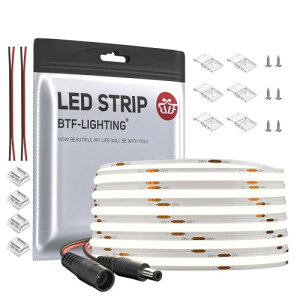 BTF-LIGHTING FCOB COB LEDe[vCg x tLVu LEDe[vCg 10M/[ 4800LEDs F 4000K 8mm XgbvCg DC24V 9W/m \ ό`\ ؒf\ Q Lb` z[ 