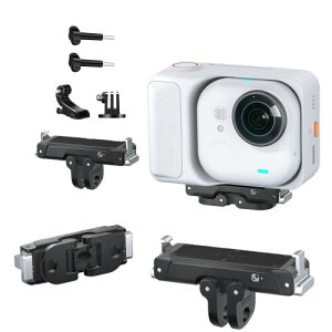 Insta360 Go Ultra �J���� �Ή� ���C�N�C�b�N�����[�X�}�E���g �A���~������ 1/4�l�W �܂肽���� �}�O�l�b�g�g���}�E���g go ultra �N�C�b�N�����[�X �h�U�V���R���p�b�h �Ռ��z���A����~�� �O