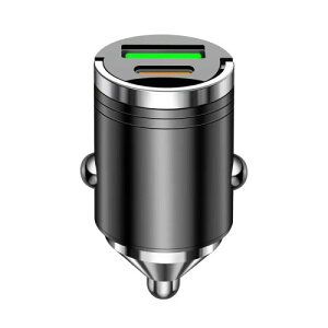 �ԍڏ[�d�� ELYBYYLE USB �}���[�d USB C & USB A �|�[�g PD 66W+QC3.0 �}���[�d LED�f�W�^���f�B�X�v���[���� USB�J�[�`���[�W���[ 12�`24V�ԑΉ� iPhone & android & IQOS �Ή�