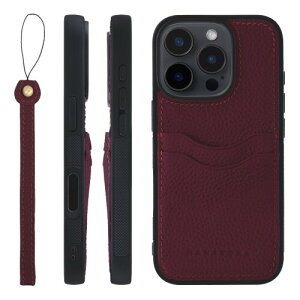 HANATORA for iPhone 16Pro �P�[�X �{�v �ϏՌ� �o���p�[�^ �X�}�z�P�[�X �X�}�z �X�g���b�v �t�� �V�������N���U�[ �M�t�g ���C�� CPGGZ-16Pro-Wine