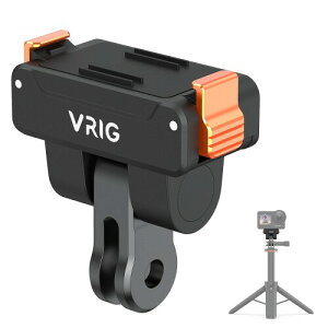 VRIG DJI Osmo Action 5Pro/4/3�p Osmo 360 �p �}�O�l�b�g�N�C�b�N�����[�X�A�_�v�^�[ gopro�}�E���g Osmo �N�C�b�N�����[�X�������^�A�_�v�^�[�}�E���g DJI Osmo Action 5 Pro/Action 4/ Action 3 /Osmo 360�Ή� AC-58