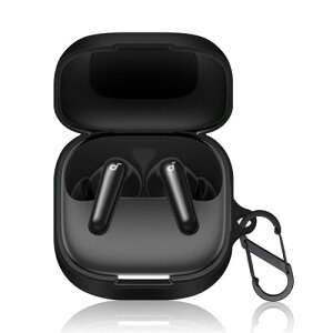 PRODELI For Soundcore P31i ��p �P�[�X �V���R���J�o�[ �L�Y�h�~ �ϏՌ� �_�炩�� �J���r�i�t�� �����h�~ �����[�d�\ �y�� �h�o soundcore p31i �p �ی�J�o�[ (�u���b�N)