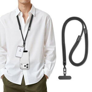 (saxsion) �X�}�z�X�g���b�v �V�����_�[ ��|�� 3WAY �������߉\ �����h�~ ����h�~ �R�p���ω׏d30kg iPhone 17 16 15 14 pro max Android xiaomi galaxy �S�@��Ή� �y�� (�u���b�N)