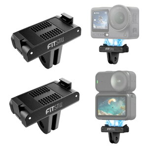 FiTSTILL �}�O�l�b�g���N�C�b�N�����[�X�A�_�v�^�[�x�[�X 2�p�b�N DJI OSMO Action 6 & DJI OSMO Nano�p �}���`�A���O���B�e Osmo Action 6 & Nano�A�N�Z�T���[