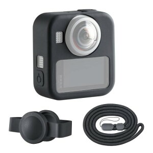 HSU GoPro Max2�p �u���b�N �V���R�� �ی�L�b�g �ی�P�[�X Max2�p �V���R�������Y�J�o�[ ����ђ��߉\�ȃX�g���b�v GoPro Max2 ��p�A�N�Z�T���[�L�b�g