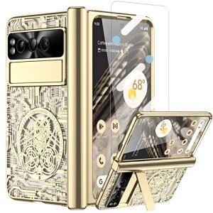 Miimall Google Pixel FoldpیP[X tC O[O sNZ Fold P[X X^h@\ IV ܂ޕی Google Pixel FoldJo[ SʕیP[X sNZ Fold Jo[ tC(