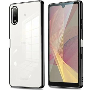 Xperia ACE II P[X NA ϏՌ SO-41B Jo[ _ TPU یJo[ h~ 菝h~ CX[dΉ ~ Xgbvt یJo[ GNXyA ACE2 (ubN)