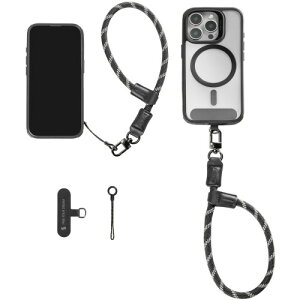 (SMALLRIG) ���߉\�ȓd�b���X�g�X�g���b�v 38cm ���U�[&�i�C���� ���X�g�X�g���b�v �X�}�[�g�t�H���p ��&�A�N�Z�T���[�p�t�b�N���� iPhone/Samsung�Ή� �u���b�N 4990