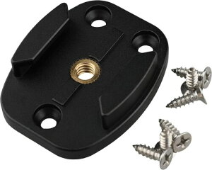 ALILUSSO �p�C���b�g�z�[���t��QR�}�E���g �x�[�X�}�E���g �N�C�b�N�����[�X�v���[�g GoPro�p�A�N�Z�T���[ 1/4 �l�W������ GoPro Hero13/12 /11/10/9/8�ȂǂɑΉ�
