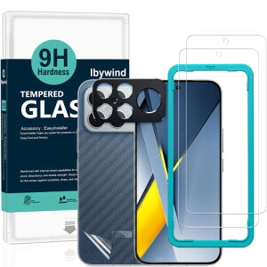 Ibywind �Ή� Xiaomi Poco F8 Ultra/Redmi K90 Pro Max 5G �K���X�t�B���� 2 ���ی�t�B���� �K�C�h�g�t�� �����Y�J�o�[�i1���j�w�ʃV�[�g�i1���j ���菝�h�~�ϏՌ��d�x 9H�����K���X�t�B����