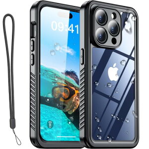 AICase �h���P�[�X iPhone 15 Pro Max (6.7�C���`) �p �h��E�h�o�E�ϏՌ� IP68�F�� �S�g�ی� ���S���� �����ی�J�o�[ iPhone 15 Pro Max 6.7�C���`�p