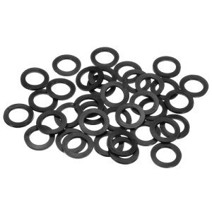 M METERXITY 100パック 黒ラバーワッシャーアソートキット 20mm ID 30mm OD 2.5mm厚さ ラバーフラットワッシャー ネジ/家庭用蛇口/ガーデンホース用シャワーホースワッシャー