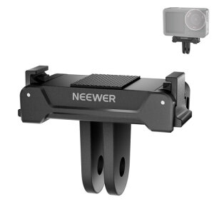 NEEWER ���C�}�E���g�A�_�v�^�[ DJI Osmo Action 5 Pro 4 3�Ή� �N�C�b�N�����[�X�}�E���g�x�[�X 2�v�����O�R�l�N�^�[�t�� �O�r ���B��_ Vlog�A�N�Z�T���[ GP-73