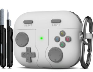 R-fun AirPods Pro ��3����Ή��P�[�X�J�o�[ �N���[�i�[�L�b�g�t�� �N���V�b�N�ȃn���h�w���h�Q�[���R���\�[���f�U�C���P�[�X �\�t�g�X�L���V���R���ی� Apple AirPods Pro 3 �[�d�P�[�X�p ���C