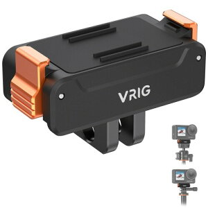 VRIG DJI Osmo Action 5pro 4 3�p���C�N�C�b�N�����[�X���A�_�v�^�[�}�E���g 1/4�l�W���t���}�O�l�b�g�� ���C�A�N�V�����J�����p�}�E���g �܂肽���ݎ� �A�_�v�^�[ DJI Osmo Action 5pro/4/3�K�� �A�N