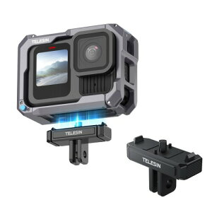 TELESIN GoPro 13�p �N�C�b�N�����[�X�}�E���g ���C �}�E���g GoPro Hero 13 �ɑΉ� �A���~�j�E�������� �_�u�����b�N����݌v �ϋv�� �����\�� ����h�U gopro�p �A�N�Z�T���[ (�A�b�v�O���[�h��)