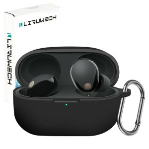 LIRUWECH for WF-1000XM5�p�P�[�X WF-1000XM5 �J�o�[ ������� �V���R���� �S�ʕی� �����h�~ �L�Y�h�~ �ϏՌ� �����[�d�\ �y�ʏ��^ �J���r�i�t�� �A�N�Z�T���[�i�u���b�N�j