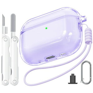 Joremx for AirPods Pro3 �P�[�X �N���A (2025) �ATPU�f��/�y��/�ϏՌ�/�����h�~/���C�����X�[�d�\�A�G�A�[�|�b�Y �v��3 �P�[�X �V���J�Q�����[�v & �J���r�i& �N���[�j���O�y���t��-�p�[�v��