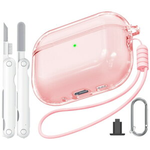 Joremx for AirPods Pro3 �P�[�X �N���A (2025) �ATPU�f��/�y��/�ϏՌ�/�����h�~/���C�����X�[�d�\�A�G�A�[�|�b�Y �v��3 �P�[�X �V���J�Q�����[�v & �J���r�i& �N���[�j���O�y���t�� -�s���N