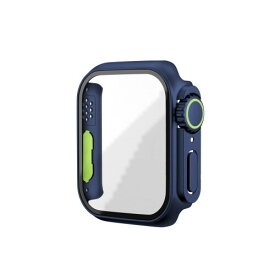 Apple Watch Ultra風カバーUltra風外観 アップルウォッチ ケース 日本製 Dragontrail(R) 強化ガラス 9H硬度 光沢 指紋防止 飛散防止 PCフレーム 耐衝撃 軽量 装着するとApple Watch Ultraのように見えるAppl