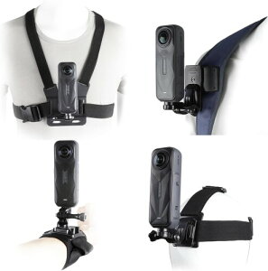 Insta 360 X5 �p�A�N�Z�T���[�L�b�g �`�F�X�g�}�E���g�w�b�h�X�g���b�v�n�[�l�X�o�b�N�p�b�N�N���b�v�z���_�[���X�g�X�g���b�v Insta360 One X5/X4/X3/X2�AGoPro Hero 9�p