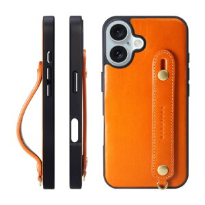 HANATORA for iPhone 16Plus �P�[�X �{�v �ϏՌ� �w�ʃx���g �X�g���b�v�����O �X�}�z�P�[�X �X�}�z �X�^���h�@�\ �l�b�N�X�g���b�v �t�� �C�^���A�����U�[ �M�t�g �}�O�l�b�g�Ȃ� �I�����W TGH-1