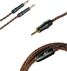 Meze Audio POET/LIRIC/109 PRO/105 AER�Ή� PCUHD �v���~�A���A�b�v�O���[�h�P�[�u�� Copper 3.5mm�[�q�d�l 1.3m M3.5-C3.5P