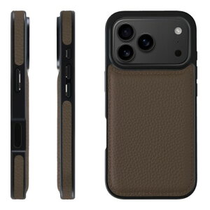 HANATORA for iPhone 17Pro �P�[�X �{�v �ϏՌ� �o���p�[�^ �X�}�z�P�[�X �X�}�z ���ʖ{�v �V�������N���U�[ �M�t�g �g�[�v WPG-17Pro-Taupe