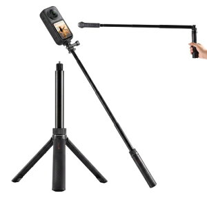 Insta360 X6/X5/X4�ADJI OSMO 360 Action 6/5 Pro�AGoPro Hero 13 Max 2 �Ή� �Z���t�B�[�_�O�r �o���b�g�^�C���p�n���h���B1/4�C���`�l�W�t���A50�C���` �ڗ����Ȃ��Z���t�B�[�_ �|�[�^�u���y�ʃJ�����O�r
