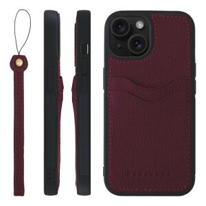 HANATORA for iPhone 15Plus �P�[�X �{�v �ϏՌ� �o���p�[�^ �X�}�z�P�[�X �X�}�z �X�g���b�v �t�� �V�������N���U�[ �M�t�g ���C�� CPGGZ-15Plus-Wine