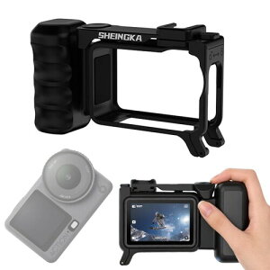DJI Osmo Action 6 �Ή� �X�g���[�g�t�H�g�O���t�B�[�O���b�v ��̌^�J�����P�[�W�X�^���h �N�C�b�N�B�e�n���h�� �l�ԍH�w�Ɋ�Â����O���b�v�� �y�� ���t���ȒP