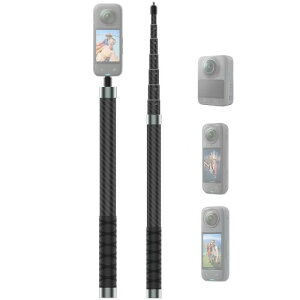 NEOSOU ����102�C���` �����Ȃ����B��_�������b�h Insta360 X6 X5 X4 Air X3 Go 3S Ultra DJI Osmo 360 2�i�m�|�P�b�g 4 3 POV �A�N�Z�T���[ �J�[�{���t�@�C�o�[/�h��/�L�k�� �g�� 360�|�[��