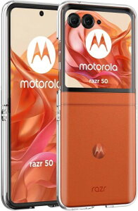 Gosento For MOTO Razr 50 / Razr 50S / Razr 50d M-51E / MOTO Razr 60 �P�[�X �N���X�^�� �N���A ���� TPU�f�� MOTOrola Razr 50 / Razr 50s / MOTO Razr 60 �ی�J�o�[ (�N���A)