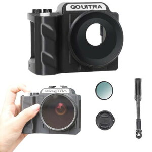 Insta360 Go Ultra �p �J�����P�[�W �L�b�g �O���b�v�z���_�[ �V���b�^�[�{�^���t,UV�t�B���^�[/�����h�~�p�X�g���b�v �t��