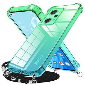 Duluqboba �P�[�X �Ή� OPPO Reno9 A/OPPO Reno7 A �p�� �P�[�X �N���A �V�����_�[ �X�g���b�v �O���f�[�V�����J�o�[ �R�t�� ���|�� �΂߂��� �Ή� �I�b�| ���m7A/�I�b�| ���m9A �p�� ��|���J�o�[ ��