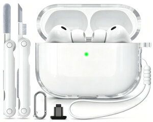 Inesore for AirPods Pro3 �P�[�X �N���A (2025) �V���J�Q�����[�v & �J���r�i & �N���[�j���O�y���t���ATPU�f��/�S�ʕی�/�ϏՌ�/���͂ȗ����h�~�A�G�A�[�|�b�Y�v�� ��3����Ή��ی�J�o�[ -�z��