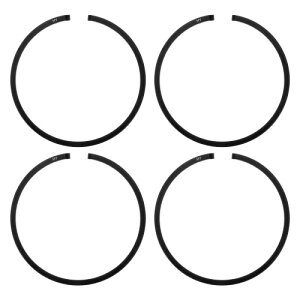 M METERXITY 4 パック ピストン リング セット 39mm x 1.5mm 標準ピストン リング ピストン リング 電動ソー交換用 チェーンソー交換部品 (黒)