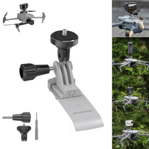 DJI Air 3s/ Air 3�p�}�E���g Insta360 GO 3�p�J�����Œ�u���P�b�g�g���}�E���g�z���_�[ Action 4/3/2/Insta360 One R/GoPro12/11/10/9/8/MAX�p X2/X3/X4X5�p1/4�A�_�v�^�[���t�� ���ړI�g���u���P�b�g GoPro/Action�A
