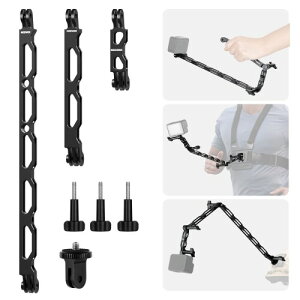 NEEWER �G�N�X�e���V�����A�[�� �w�����b�g�}�E���g �A�N�V�����J�����p�A�N�Z�T���[ �A���~������ (30cm/16.5cm/ 8.5cm) 7�Z�b�g �w�����b�g�����A�[�� 3�̂܂݃l�W��1/4�l�W�A�_�v�^�[