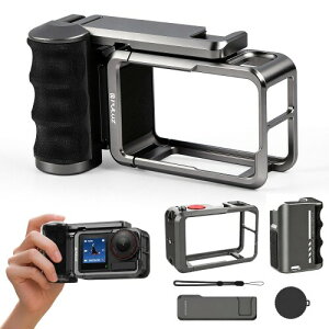 PULUZ DJI Osmo Action 5 Pro/4/3�p�P�[�W�O���b�v�L�b�g �A���~�� Vlog����B�e�p �g���A�N�Z�T���[ �X�B������