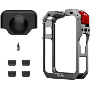 DJI Osmo 360 �J���� �Ή� �J���� �P�[�W +�V���R���������Y�v���e�N�^�[ �A���~�������P�[�W,1/4�C���`�˂���/�R�[���h�V���[�}�E���g�t�� �f��B�e VLOG �r�f�I�p