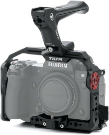 TILTA カメラケージ Fujifilm富士フイルムX-H2 X-H2S用,マンフロットのクイックリリースプレート、コンパクトなNATOトップハンドル、レンズアダプターサポート付き、カメラビデオケージ映画