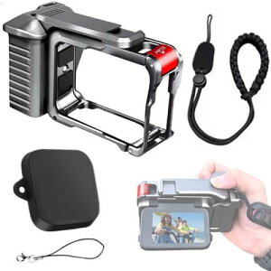 Insta360 Ace Pro2/Ace Pro �Ή� �J�����P�[�W �L�b�g �O���b�v�}�E���g ���^���f�� �}�O�l�b�g�t���[�� �J�����O���b�v�u���P�b�g �V���b�^�[�{�^�� �����Y�L���b�v�t�� �����h�~�X�g���b�v