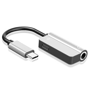 ALLVD 񍇈 USB Type C to 3.5mm CzϊA_v^[ 2in1 ډ ϋvP[u A~ ^CvCCzϊP[uA [dȂgpł L݊ xȂǂ̓