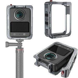DJI OSMO 360 �Ή� �J���� �P�[�W �ی�P�[�X �A���~�������P�[�W,1/4�C���`�˂���/AC�N�C�b�N�����[�X�ڑ���/�R�[���h�V���[�}�E���g�t�� �f��B�e VLOG �r�f�I�p