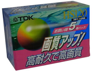 TDK VHS �X�^���_�[�h 120���^�� 5�{�p�b�N (T-120HSLX5)