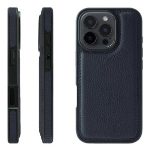 HANATORA for iPhone 16Pro �P�[�X �{�v �ϏՌ� �o���p�[�^ �X�}�z�P�[�X �X�}�z ���ʖ{�v �V�������N���U�[ �M�t�g �l�C�r�[ WPG-16Pro-Navy