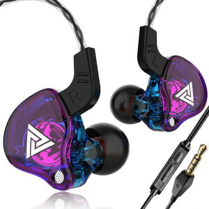 QJF AK6 �L���C���z�� (�C���C���[)�AHIFI ���� �m�C�Y�L�����Z�����O ���j�^�[ �Q�[�� �C���[�t�b�N �C���z�� 3.5mm �v���O �z�[�� �I�t�B�X/�Q�[��/�ʋ�/�w�Z/�X�|�[�c/���y���j�^�����O�p (