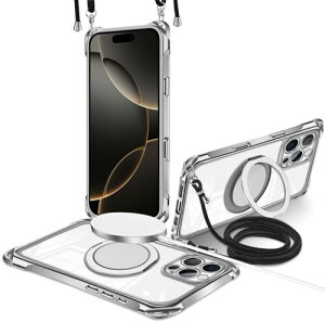 iPhone 16 Pro Max p P[X cΉ 360° ]X^h O }Olbg MagSafe Ή CX[dΉ  phone16 Pro Max P[X | ΂߂ | ϏՌ ԍڃz_[ Ή X