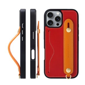HANATORA for iPhone 16ProMax �P�[�X �{�v �ϏՌ� �w�ʃx���g �X�g���b�v�����O �X�}�z�P�[�X �X�}�z �X�^���h�@�\ �l�b�N�X�g���b�v �t�� �C�^���A�����U�[ �M�t�g ���b�h+�I�����W CGH-16ProMax-Re